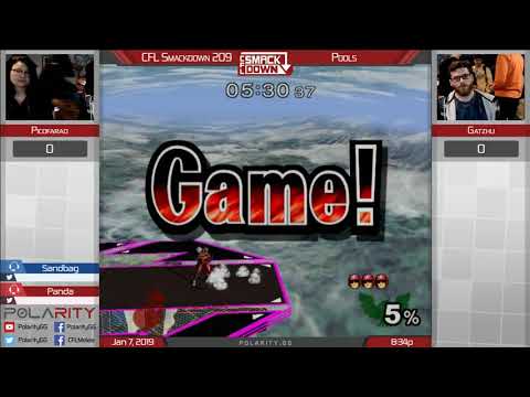 CFL Smackdown 209 Melee - Gahtzu (Captain Falcon) vs Picofarad (Ice Climbers) - Pools