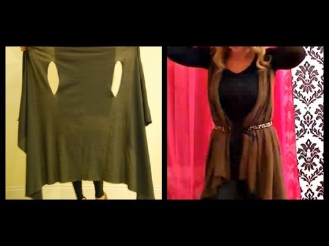 2 MINUTE DIY:  Cute Wrap/Vest (Cheap and Simple!)