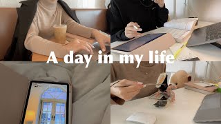 STUDY VLOG📓| A DAY IN MY LIFE | new glasses, study at the cafe