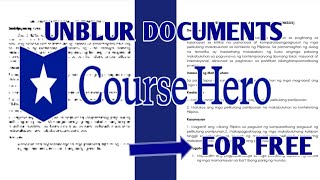 HOW TO UNBLUR COURSE HERO DOCUMENT FOR FREE | Sushi PH