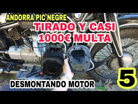 #5 DESMONTANDO el MOTOR😵SUBIDA PIC NEGRE ANDORRA⛰️ casi MULTA de 1000€ 🤯BMW R12 1935 transpirenaica
