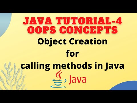 Object Creation For Accessing Methods Java Oops Concepts 3 Methods In Java Javatutorials