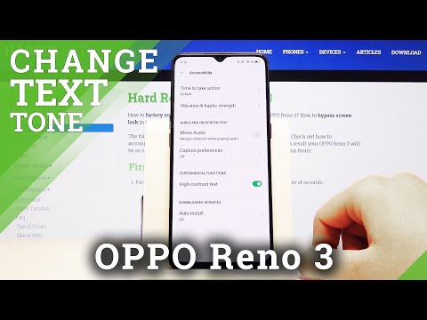 How to Personalize High Contrast Text in OPPO Reno 3 – Display Settings