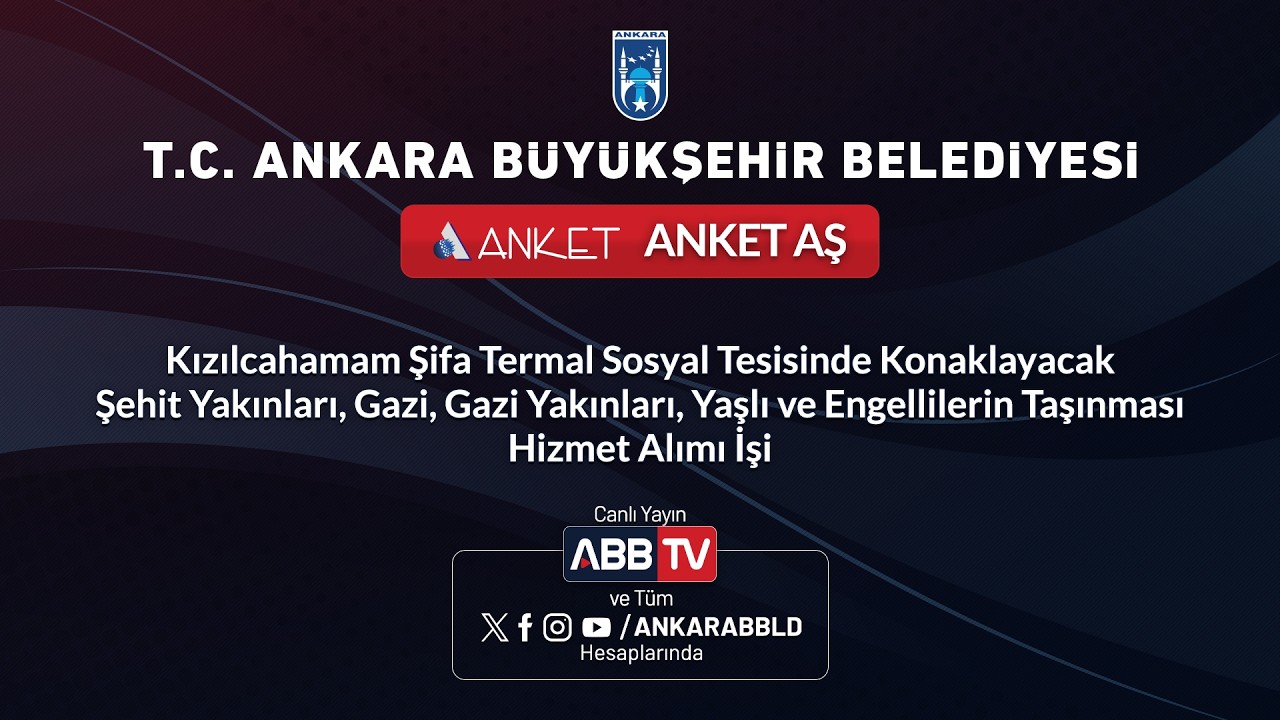 ANKET AŞ - Kızılcahamam Şifa Termal Sosyal Tesisine Konukların Taşınması Hizmet Alımı İşi