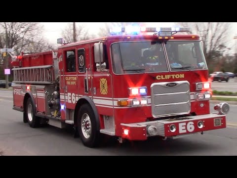 Clifton Fire Department Engine 6 Responding 4-19-20