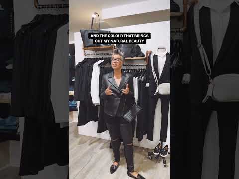 I did my own colour analysis... #blackonblack #blackstyle #colourblack #blackfashion #boutiquestyle