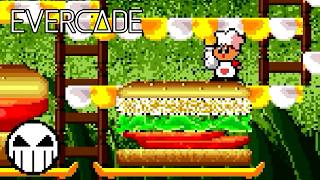 Super Burgertime (Data East Arcade 2) Gameplay