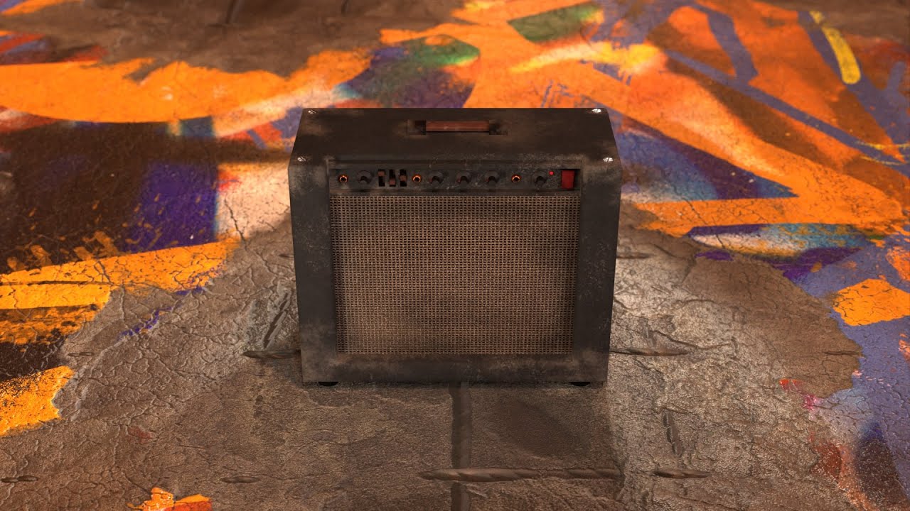 Guitar Amp - Unbranded 3D Model
