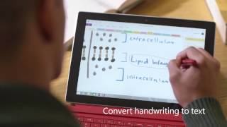 Microsoft - Converting handwriting to text with Surface!