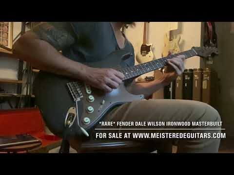 For sale at www.MEISTEREDEGUITARS.com - Fender DALE WILSON ironwood masterbuilt relic Strat