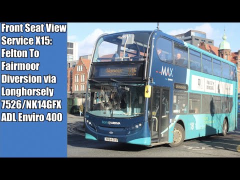 Diversion Front Seat View | Route X15: Felton To Fairmoor Diversion - 7526/NK14GFX