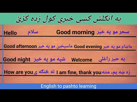 English basic conversation in easy pashto|| With Kashif Momand|| Class number 172||
