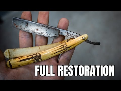 Restoring an Old Rusty Straight Razor - [NLH 8]