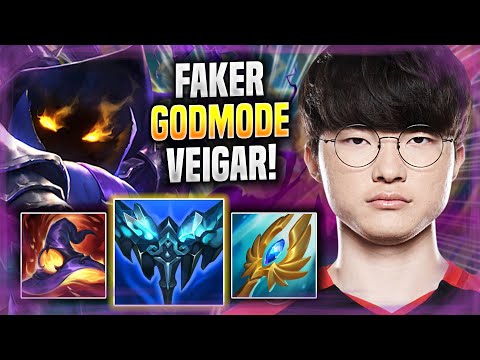 FAKER LITERALLY GOD MODE WITH VEIGAR! - T1 Faker Plays Veigar MID vs Akshan! | Season 2022