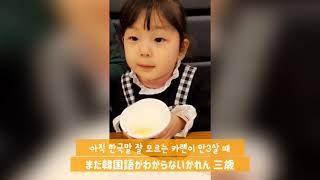 [한일가족][日韓家族] Karen TV/단무지 주세요/たくわんください/한국말 배우기/韓国語を覚えよう
