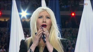 Christina Aguilera & Lea Michele - Sing Himno EUA [Superbowl XLV 2011] High Definition