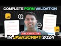 Complete JavaScript Form Validation Tutorial Registration Login Hosting