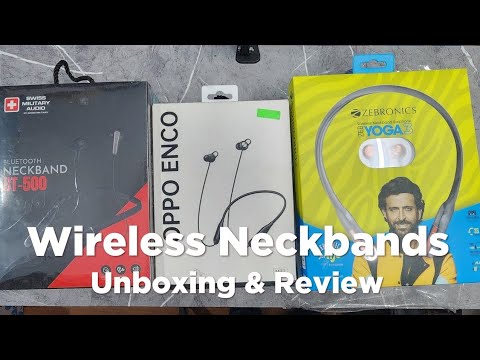 Wireless Neckbands #shopping #unboxing #review #useful #accessories #oppo #zebronics #neckbands