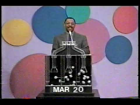 MI Lottery Mid Day Drawing - March 20, 2000