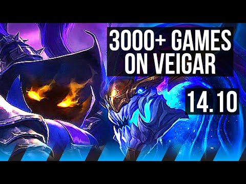 VEIGAR vs AURELION SOL (MID) | 3/0/4, 3000+ games | KR Master | 14.10