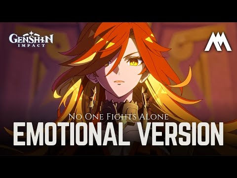 𝐍𝐨 𝐎𝐧𝐞 𝐅𝐢𝐠𝐡𝐭𝐬 𝐀𝐥𝐨𝐧𝐞 | EMOTIONAL VERSION | "Sunset" Animated Short OST | Genshin Impact Soundtrack