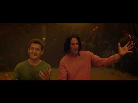 Trailer shot: stadium-scale stage lights; the climactic band comes together across time