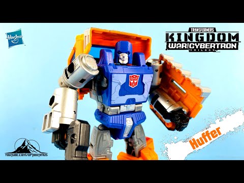 Transformers War for Cybertron Kingdom Deluxe Class HUFFER Video Review