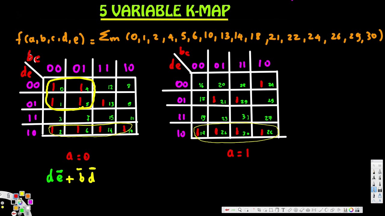5 - Variable K- Map - Digital Logic Design 1