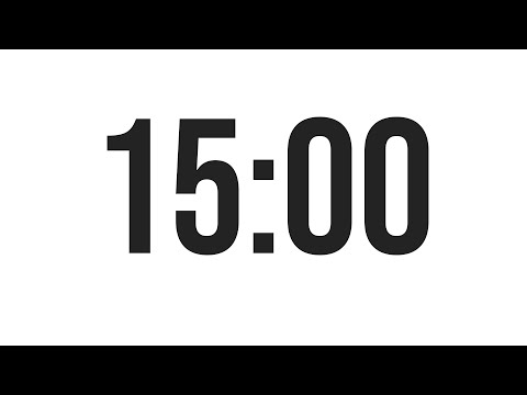 15 MINUTE TIMER - COUNTDOWN TIMER (MINIMAL)