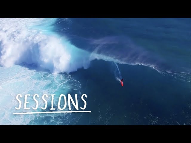Surfing XXL Cloudbreak from 'Mad Monday' in Fiji: Drone Footage | Sessions