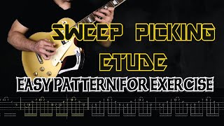Sweep Picking Etude - Guitar Exercise Lesson with Tabs