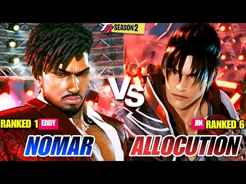 Tekken 8 | Nomar (Eddy) vs Allocution (Jin) | High Level Matches