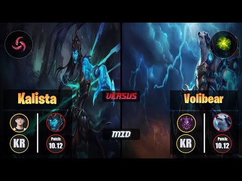 Naehyun KALISTA (Mid) [Hail of Blades] VS VOLIBEAR - Master KR Patch 10.12