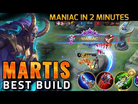 Martis Best Build | Top 1 Global Martis Build | Martis Guide and Gameplay - MLBB