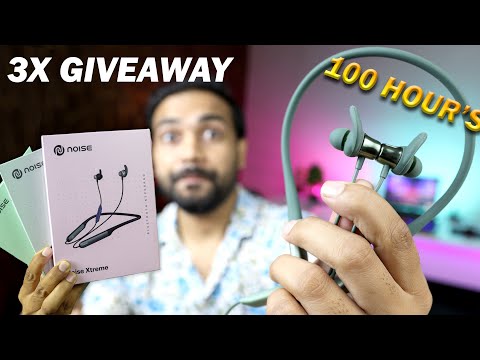Best Wireless Neckband Under 1500 With Longest Battery Backup Ever || Noise Xtreme || Giveaway