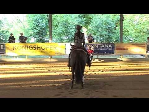 ANN FONCK AND DANCE LITTLE SPOOK - OPEN BRONZE TROPHY NRHA AUSTRIAN FUTURITY 2013