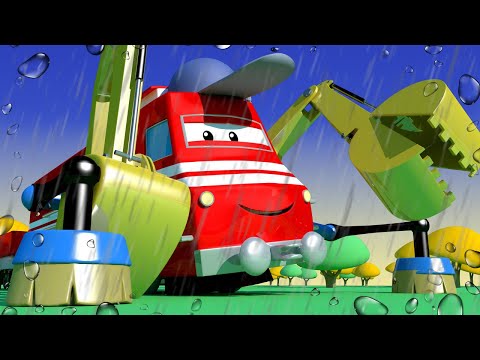 Vlak Troy Tina je Zapela u Blatnom Odronu ! - Vlak Troy Sezona 🚄 Crtani sa kamionima za djecu