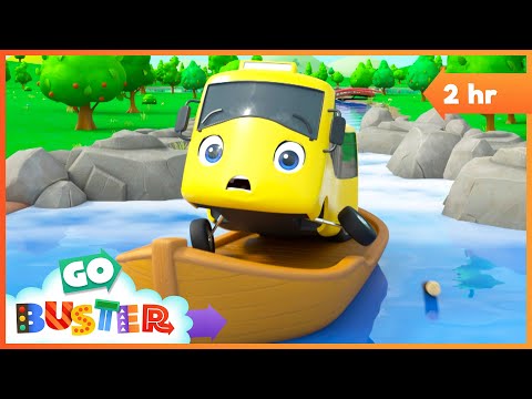 Hold On Tight! 🚣‍♂️ Buster Rides the Rapids | Go Buster - Bus Cartoons & Kids Stories