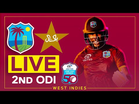 🔴 LIVE | West Indies v Pakistan | 2nd CG United ODI