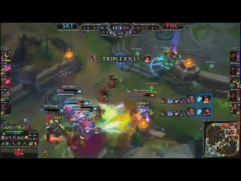 SKT vs FNC Bang Penta kill