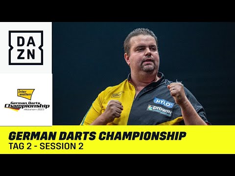 Erstmals drei deutsche im Achtelfinale?: German Darts Championship Tag 2 - Session 2 | DAZN