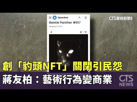 創「豹頭NFT」關閉引民怨　蔣友柏：藝術行為變商業