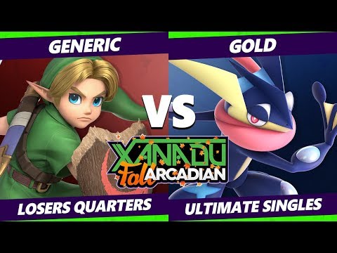 Smash Ultimate Tournament - Generic (Young Link) Vs. Gold (Greninja) SSBU Fall Arcadian L. Quarters