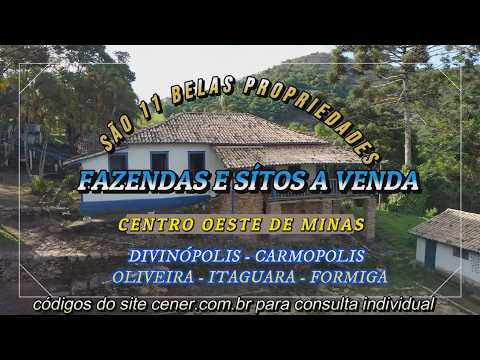 Cener Imóveis 11 belas fazendas a venda na região de Divinópolis, Oliveira, Itaguara e outras