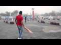 Virat Kohli S Lofted Drive Through Trick Shot During MRF Shoot