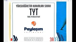 Paylaşım  yayınları TYT-3  geometrİ çözümlerİ 2024-3