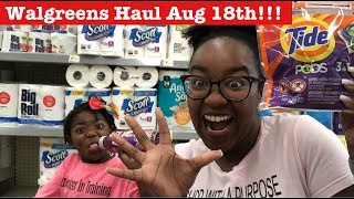 $1.49 Tide, Cheap Cookies, Scott’s & More|Walgreens Extreme Couponing Haul Aug 18th!
