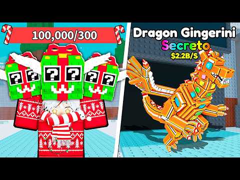 EU ABRI 100.000 DOCES DE NATAL E PEGUEI BRAINROTS MAIS RAROS DE NATAL!