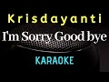 KRISDAYANTI I M Sorry Goodbye Karaoke Tanpa Vocal