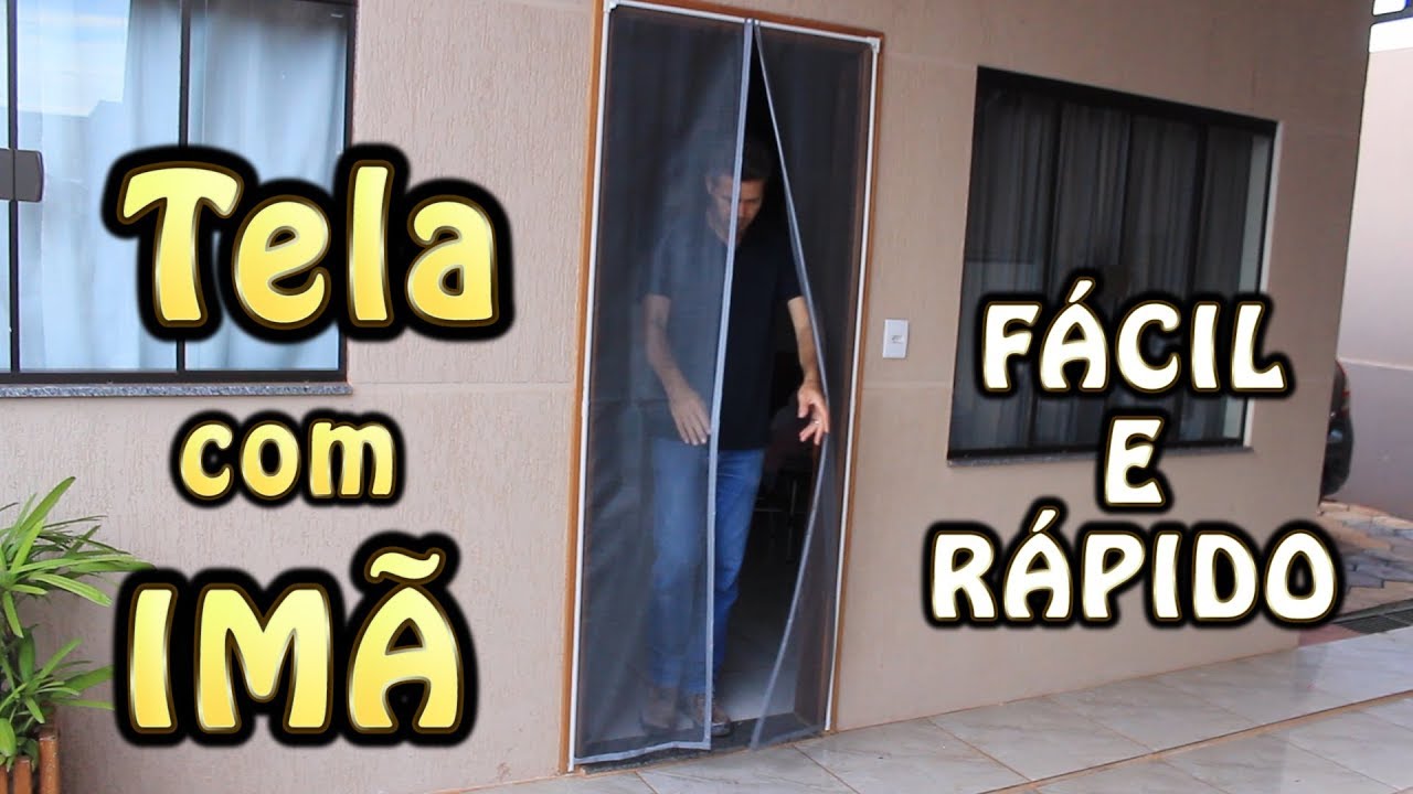 Tela Mosquiteira com IMÃ Para Porta